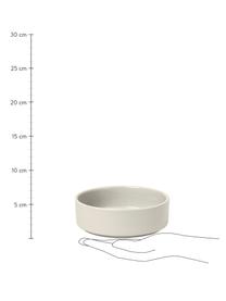 Bol beige mat/brillant Pilar, 4 pièces, Céramique, Blanc crème, Ø 14 x haut. 5 cm