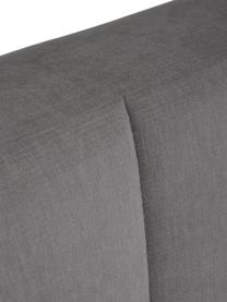 Boxspringbett Oberon, Matratze: 5-Zonen-Taschenfederkern, Füße: Kunststoff, Webstoff Anthrazit, B 180 x L 200 cm, Härtegrad H3