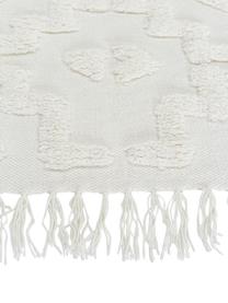 Ręcznie tkany chodnik z bawełny Idris, 100% bawełna, Kremowobiały, S 80 x D 300 cm