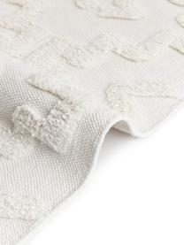 Ręcznie tkany chodnik z bawełny Idris, 100% bawełna, Kremowobiały, S 80 x D 300 cm