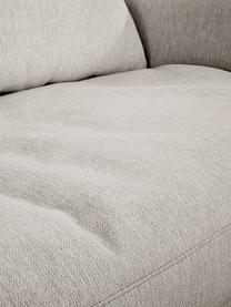 Grand canapé d'angle gris-beige Tribeca, Tissu gris-beige