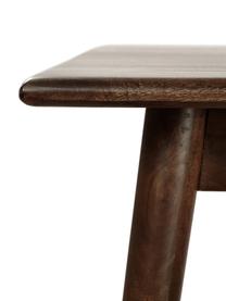 Table vintage en bois massif Oscar, Brun foncé