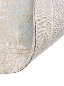 Ručně tkaný bavlněný koberec ve vintage stylu Luise, Odstíny modré a žluté, Š 80 cm, D 150 cm (velikost XS)