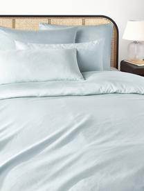 Housse de couette en satin de coton Comfort, Bleu ciel, larg. 200 x long. 200 cm