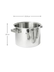 Roestvrijstalen kookpannen Design Plus, set van 8, Roestvrij staal 18/10, Zilverkleurig, Set met verschillende formaten