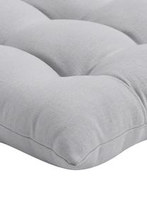 Cuscino sedia in cotone grigio chiaro Ava, Rivestimento: 100% cotone, Grigio chiaro, Larg. 40 x Lung. 40 cm