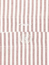 Baumwoll-Bettwäsche Ellie in Weiß/Rot, fein gestreift, Webart: Renforcé Fadendichte 118 , Weiß, Rot, 200 x 200 cm + 2 Kissen 80 x 80 cm