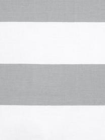 Parure copripiumino reversibile in cotone ranforce Lorena, Bianco, grigio chiaro, 155 x 200 cm + 1 federa 50 x 80 cm