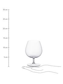 Bicchiere da cognac Purismo 4 pz, Vetro, Trasparente, Ø 7 x Alt. 13 cm, 470 ml