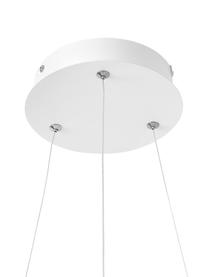 Lampada a sospensione a LED Breda, Paralume: metallo rivestito, Baldacchino: metallo rivestito, Bianco, Ø 50 x Alt. 150 cm