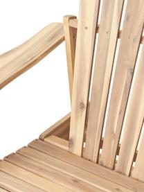Sedia a sdraio realizzata in legno di acacia Charlie, Legno di acacia oliato, Legno chiaro, Larg. 82 x Alt. 85 cm