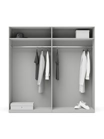 Armadio componibile con ante battenti Leon, larg. 200 cm, in diverse varianti, Grigio, Interno Basic, alt. 200 cm