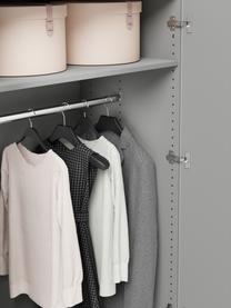 Armadio componibile con ante battenti Leon, larg. 200 cm, in diverse varianti, Grigio, Interno Basic, alt. 200 cm