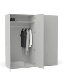 Modularer Drehtürenschrank Leon, 200 cm Breite, mehrere Varianten, Korpus: Spanplatte, FSC-zertifizi, Grau, Premium Interior, B 200 x H 236 cm
