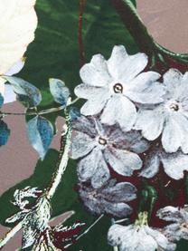 Katoenen dekbedovertrek Fleur, Taupe, 140 x 200 cm + 1 kussenhoes 60 x 70 cm