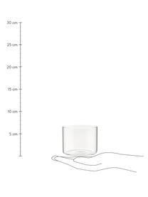 Waterglazen Boro van borosilicaatglas, 6 stuks, Borosilicaatglas, Transparant, Ø 8 x H 6 cm, 200 ml