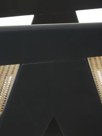 Armstoel Sissi met Weens vlechtwerk, Frame: massief gelakt beukenhout, Zitvlak: rotan, Zwart, B 52  x D 58 cm