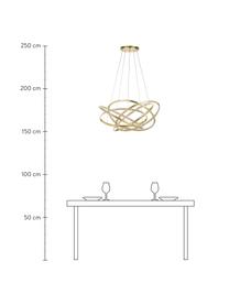 Lampa wisząca LED Saturn, Odcienie złotego, Ø 72 x W 75 cm