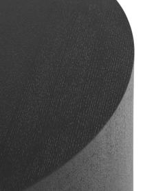 Table d'appoint ronde en bois noir Dan, 2 élém., MDF (panneau en fibres de bois à densité moyenne) avec placage en frêne, Noir, Ensemble avec différentes tailles