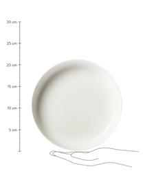 Plato hondo de porcelana Nessa, 2 uds., Porcelana dura de alta calidad, Blanco, Ø 21 cm