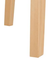 Mesa de comedor redonda Raven, Patas: madera de abedul, Tablero: fibras de densidad media , Blanco, Ø 90 x Al 76 cm