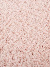 Tappeto morbido a pelo lungo rosa Leighton, Retro: 70% poliestere, 30% coton, Rosa, Larg. 160 x Lung. 230 cm  (taglia M)