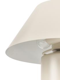 Lámpara de mesa Niko, Pantalla: metal recubierto, Cable: cubierto en tela, Beige, Ø 35 x Al 55 cm