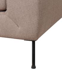 Sofá Cucita (2 plazas), Tapizado: tejido (poliéster) Alta r, Estructura: madera de pino maciza, Patas: metal pintado, Tejido taupe, An 187 x F 94 cm