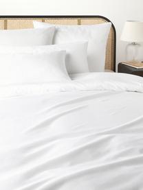 Poszwa na kołdrę z satyny bawełnianej Comfort, Biały, S 200 x D 200 cm