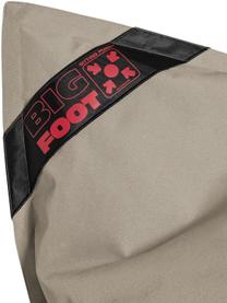 Pouf sacco grande Scuba, Rivestimento: 100% polipropilene resist, Beige, Larg. 130 x Alt. 170 cm