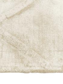 Alfombra artesanal de viscosa Madeleine, Parte superior: 100% viscosa, Reverso: 100% algodón, Crema, An 160 x L 230 cm (Tamaño M)