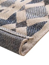 Alfombra de interior/exterior River, 100% polipropileno, Beige, tonos grises, An 100 x L 150 cm (Tamaño XS)