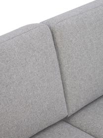 Sofá rinconera pequeño Fluente, Tapizado: 100% poliéster Alta resis, Estructura: madera de pino maciza con, Patas: metal con pintura en polv, Tejido gris claro, An 198 x F 152 cm, chaise longue derecha