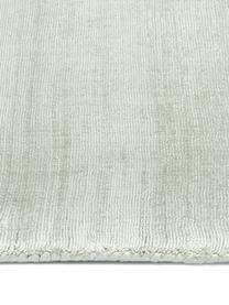 Tappeto in viscosa tessuto a mano Jane, Retro: 100% cotone Il materiale , Verde salvia, Larg. 300 x Lung. 400 cm (taglia XL)