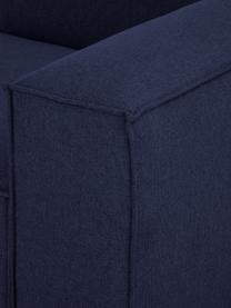 Sofa modułowa Lennon (3-osobowa), Tapicerka: 100% poliester Dzięki tka, Stelaż: lite drewno sosnowe z cer, Nogi: tworzywo sztuczne, Niebieska tkanina, S 238 x G 119 cm