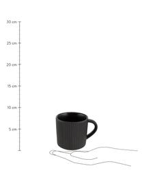 Tassen Neri mit Rillenstruktur matt, 2 Stück, Steingut
Mit Rillenstruktur und leicht rauer Oberfläche, Schwarz, Ø 9 x H 9 cm, 350 ml