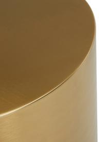Tavolino rotondo in ottone Step, Metallo spazzolato, Ottone, Ø 50 x Alt. 46 cm