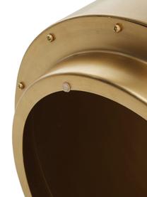 Table d'appoint en métal Step, Métal, brossé, Couleur laitonnée, Ø 50 x haut. 46 cm