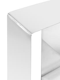 Stolik pomocniczy z metalu Eda, Metal, Odcienie srebrnego, S 45 x W 45 cm