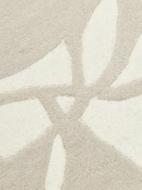 Tapis en laine beige tufté main Lando, 100 % laine, Beige, larg. 80 x long. 150 cm (taille XS)