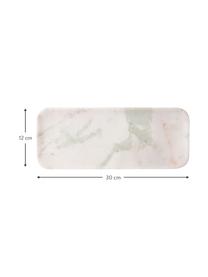 Servírovací tác Tina, Mramor, Bílá, mramorovaná, Š 12 cm, H 30 cm