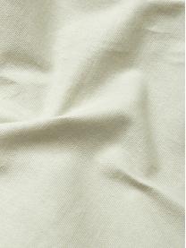 Federa arredo in cotone con motivo a frange Inga, 100% cotone certificato GRS, Verde salvia, Larg. 45 x Lung. 45 cm