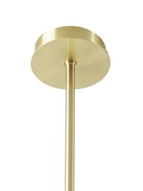 Lampada grande a sospensione Cassandra, Paralume: metallo zincato, Baldacchino: metallo zincato, Struttura: metallo zincato, Dorato, opaco, Larg. 143 x Alt. 73 cm