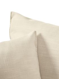 Sofa Mila (3-Sitzer), Bezug: 100% Polyester Der hochwe, Gestell: Kieferholz, Faserplatte, , Webstoff Dunkelbeige, B 220 x H 85 cm
