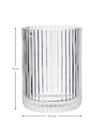 Glas-Zahnputzbecher Gulji, Glas, Transparent, Ø 7 x H 10 cm
