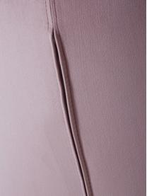 Fauteuil à bascule en velours avec pieds en métal Wing, Velours rose, larg. 76 x prof. 108 cm