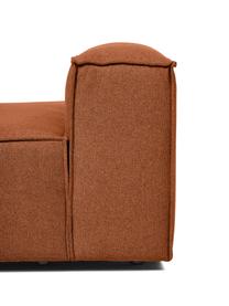 Chaise longue module Lennon, Bekleding: 100% polyester De slijtva, Frame: massief grenenhout, FSC-g, Poten: kunststof, Geweven stof terracotta, B 150 x H 68 cm, rugleuning rechts