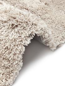 Puszysty dywan z wysokim stosem z frędzlami Dreamy, Kremowy, S 80 x D 150 cm (Rozmiar XS)