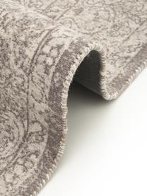 Vloerkleed Elegant in vintage stijl, Bovenzijde: 100% nylon, Onderzijde: 100% katoen, Grijs, B 120 x L 180 cm (maat S)