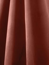 Cortinas opacas de terciopelo con ojales Rush, 2 uds., 100% poliéster (reciclado), Rojo oscuro, An 135 x L 260 cm